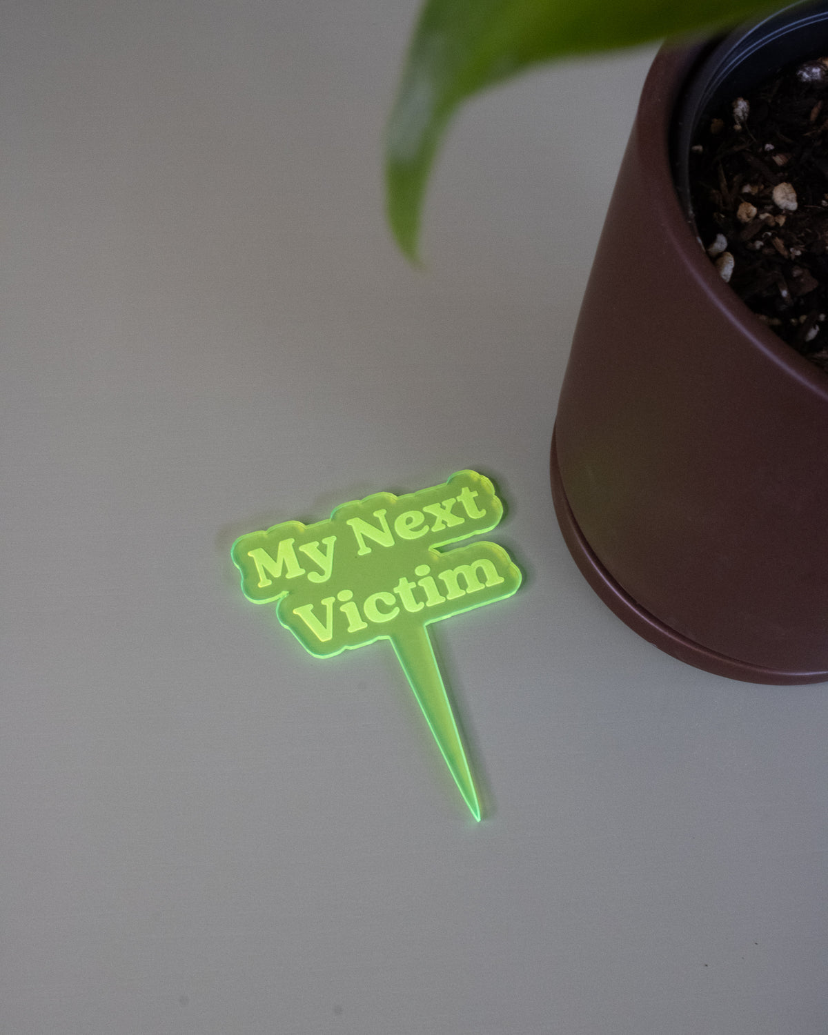 My Next Victim Plant Stake