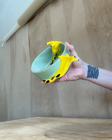 Ceramic Banana Slug Planter