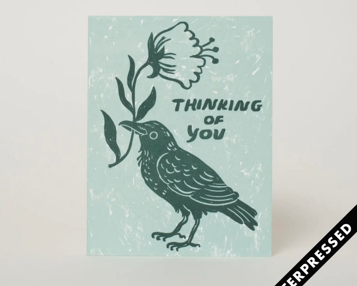 Thinking of You Crow Card