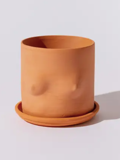 5-inch Terra-Cotta Boob Pot