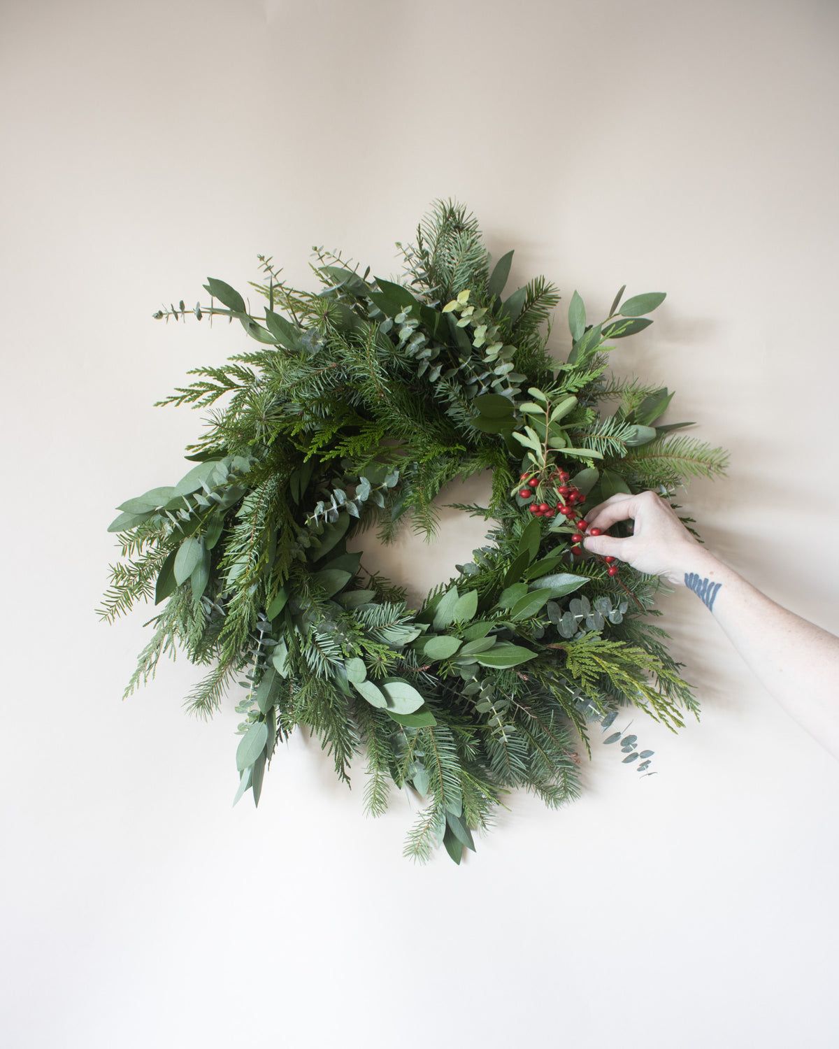 Holiday Evergreen Wreath